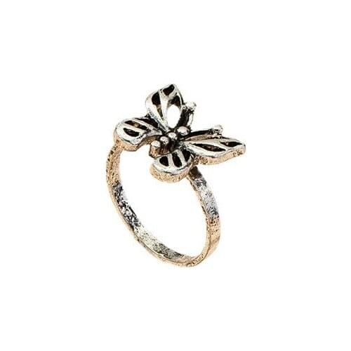 2021 Ins Trendy Hip-hop Antique Butterfly Insect Minimalism Knuckle Rock Finger Rings Vintage Korean Fashion Women Party Jewelry