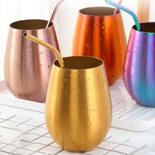 Stainless Steel Mugs Large Capacity Beer Milk Coffee Cups Bar Wine Glasses Coffee Drink Beverage Beer Drinkware Water Cup