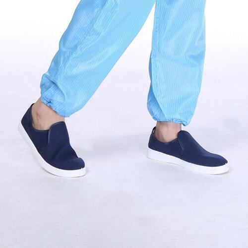 Men/Women Antistatic Shoes Canvas Breathable Anti-piercing Dust-free Soft Bottom Anti-static Shoes For Workshop