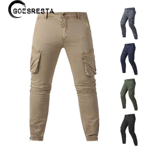 Men Pants Cotton 2021 New Military Outdoor Tactics Solid Color Cargo Trousers High Quality Comfortable Fashion Casual Pants Men