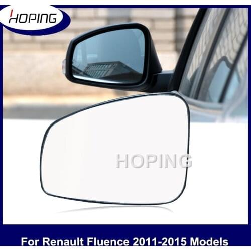 Hoping Outer Rearview Mirror Glass Lens For Renault Fluence 2011 2012 2013 2014 2015 Side Mirror Lens For With Lamp Type Only