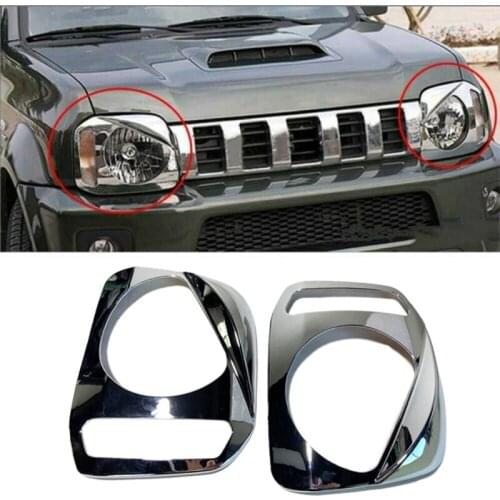 Lamp Hoods Stickers Car Headlight Light Lamp Cover Garnish for Suzuki Jimny JB23 JB33 JB43 1998-2017