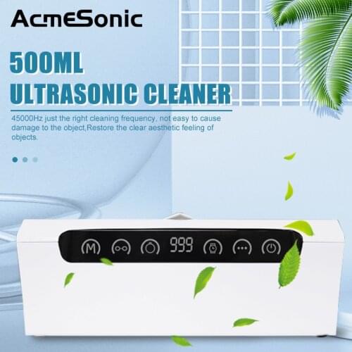 ACMESONIC Professional Jewelry Timer, Portable Household Ultrasonic Cleaning Machine, Eyeglasses Denture Cleaner