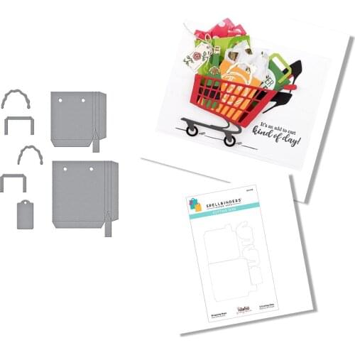 Christmas Metal Cutting Dies 2021 New Small Bag Big Bag Scrapbook Diary Decoration Stencil Embossing Template DIY Greeting Card