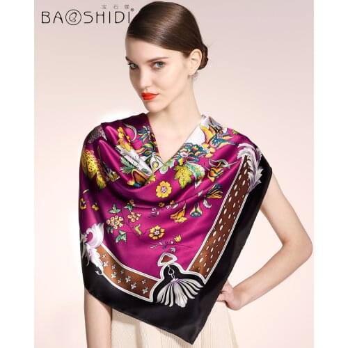 Jewel butterfly silk scarves silk scarves spring and autumn Silk Shawls / nightingales and roses