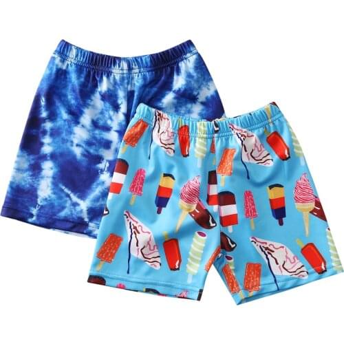 Toddler Infant Kids Boys Swim Pants Ice Cream Tie Dye Printing Swimming Trunks Beach Shorts Surfing Hawaiian Style Beach Pants
