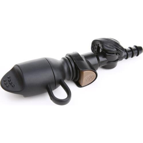 Silicone Water Bag Outdoor Quick Release Hydration Bite Valve Nozzle Mouthpiece with Cover Water Bladder Mouth Suction Black