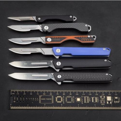 Titanium Alloy Telescopic Knife Multi-Function Bottle Opener Cutting Sharp Portable Tool Knife