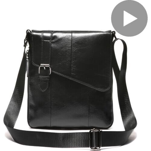 Genuine Leather Shoulder Messenger Women Men Bag Crossbody Briefcase Business Work Office For Portable Handbag Male Female Retro