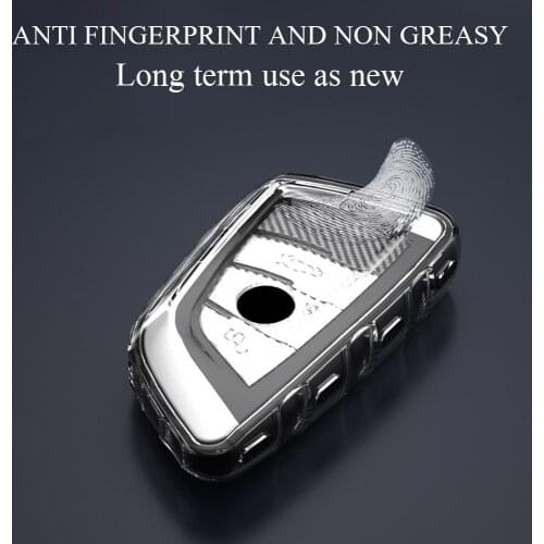 TPU Auto Key Case Shell 7 Series 3 Series Carbon Fiber Vehicle Bag For BMW Automotive For BMW Car Key Cover X3 X1 X5 X6