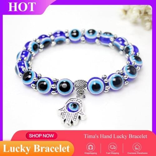 Unique BLUE Bead Protection Good Luck Bracelet Jewellery
