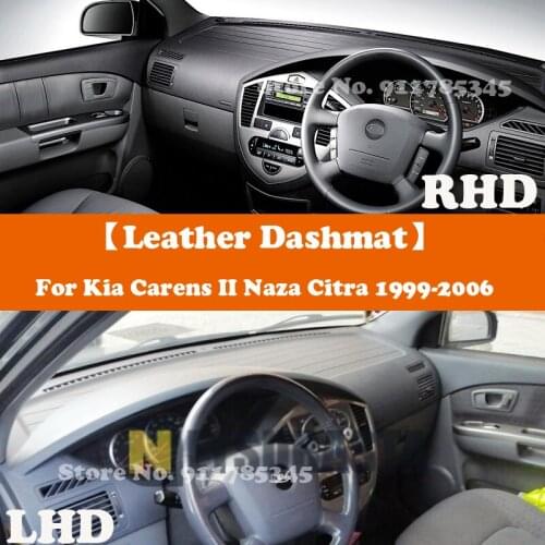 Suede Leather Dashmat Accessories Car-Styling Dashboard Covers Pad Sunshade For Kia Carens II Naza Citra 1999 2000 2001-2006