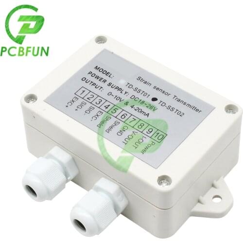 0-5V 0-10V 4-20mA Load Cell Sensor Amplifier Transmitter Strain Gauge Sensor Weigh Transmitter Amplifier Sensitivity 1.5-2.1MV/V
