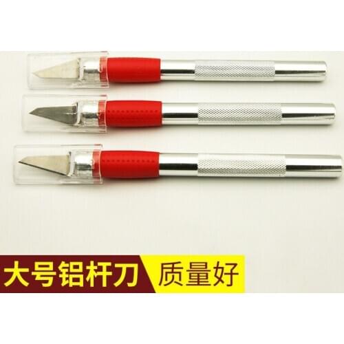 1PC Large Aluminum Rod Knife Pen Type Large Engraving Knife 65 Manganese Steel Aluminum Rod Knife