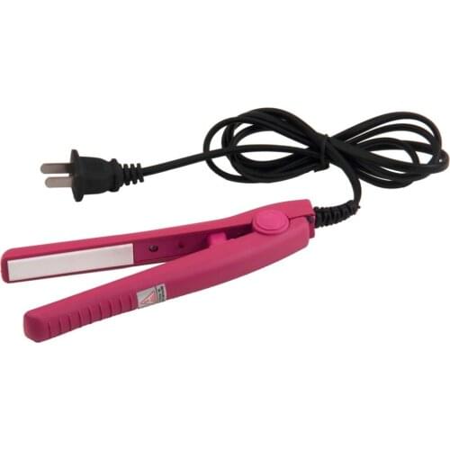 1pc Mini Ceramic Hair Care Curl Straightener Flat Iron Perm Splint Tourmaline Curling Irons Styling Tools