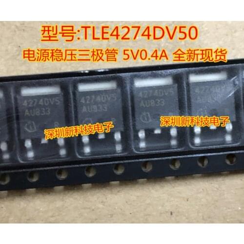 100% Original New 5pcs/lot 42740V5 TLE4274DV50 TO252 5Pins 0.4a 5v smd transistor