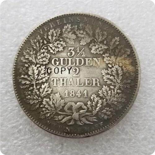 1841 German states 2 Thaler 3-1/2 Gulden - Ludwig I Copy Coin