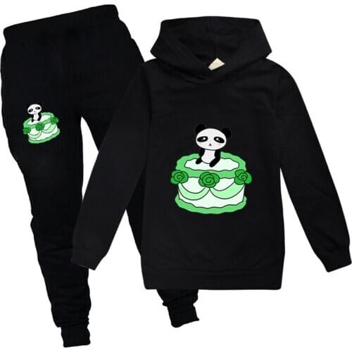 2020 Fashion Long Sleeve Panda Kawaii Fall Clothes for Kids Christmas Boys Girls Boutique Outfits Camisetas