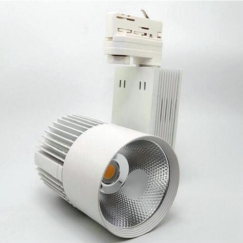 4Wires 3Phase 30W 40W 50W LED COB LED Track Light Indoor Lighting LED Track Lighting LED Spot Light AC85-265V Free Shipping