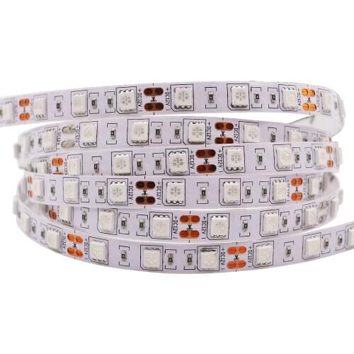 5050 5M 12V 24V LED Strip Waterproof 300LED RGB RGBW RGBWW CCT RGBCCT White Golden Yellow Pink Red LED Light Flexible Diode Tape