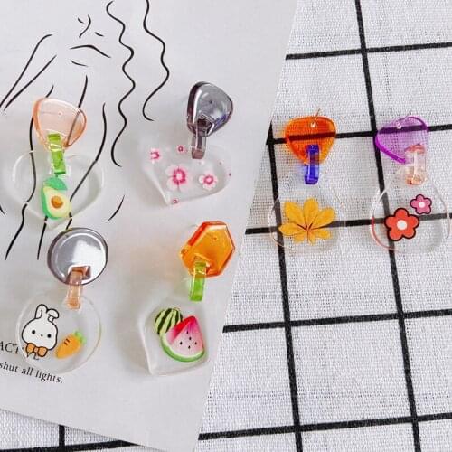 DIY Jewelry Accessories Cute Acrylic Cartoon Pattern Pendant Jewelry Accessories Material