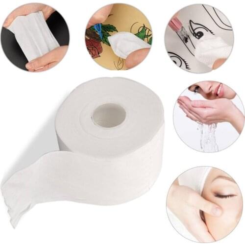 ATOMUS 18M Fabric Facial Clean Cleansing Eyebrow Tattoo Makeup Roll Paper Disposable Wash Cloth Facial Wipes Cotton Pad Remover