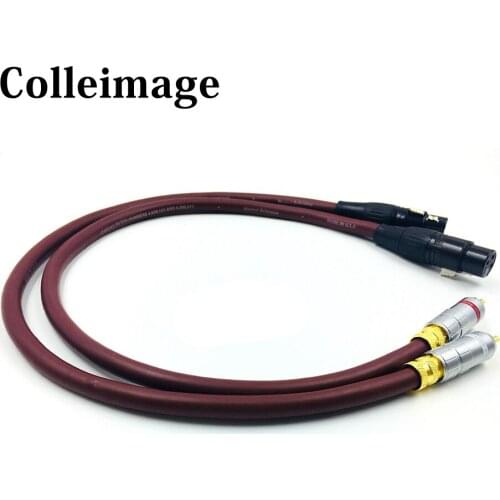 Colleimage Pair HIFI Cardas Audio Cable 2RCA Male to 2XLR Female Cable RCA Interconnect Cable XLR Balanced Female To Male Cable