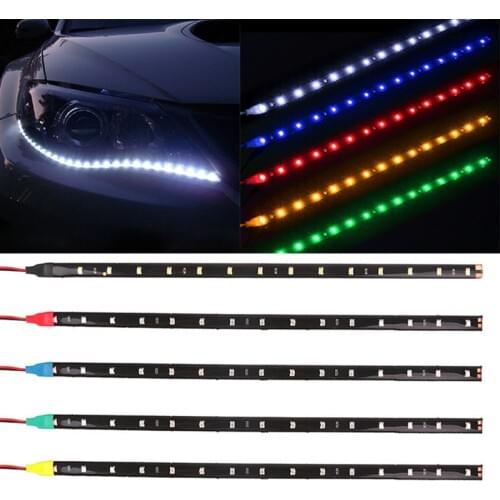 Car Moto LED Strip Light Decorative Lamp Accessories DRL For Volkswagen VW Polo Golf 3 Beetle MK2 MK3 MK4 MK5 Bora CC Passat B6