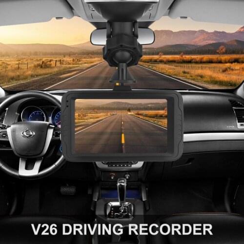 V26 Car Dash Cam Three-inch Display 1080P 145 Degree Large Lens Driving Recorder Dash Camera Car Electronics Accessories