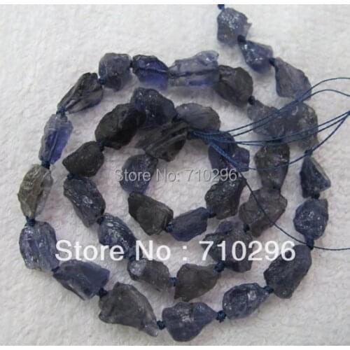 Natural Iolite gem stone Chips beads 8-10mm gem stone rough stone loose Beads.5strings/lot