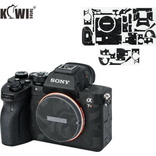Kiwifotos Anti-Scratch Camera Body Skin Cover Protector Film For Sony A7R IV A7RIV A7R4 A7R Mark IV Shadow Black 3M Sticker