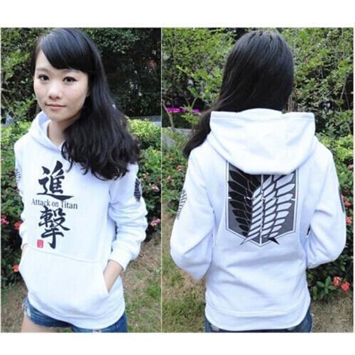 Cheap shingeki no kyojin attack on titan jacket 100% cotton fashion Pullover sweater hoodies Sweatshirt cosplay anime costume