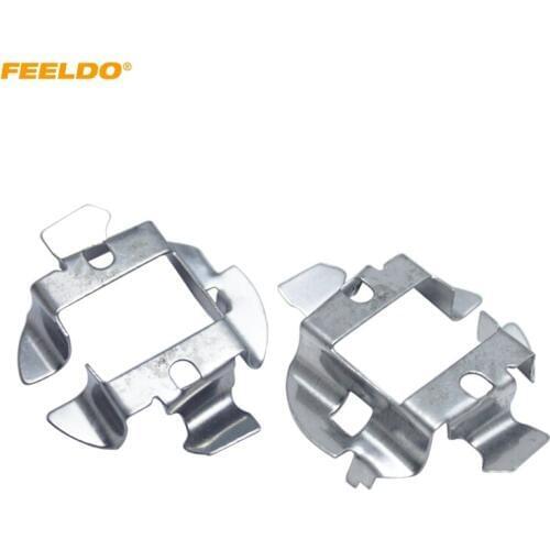 FEELDO 2x Car H7 HID Xenon Bulb Adapter Holder For Audi Benz HID Bulb Base Socket
