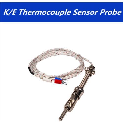 E/K Type Compression spring Thermocouple Sensor Probe for Temperature Controller 0-400C