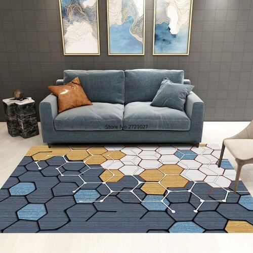 European Style Living Room Carpet Floor Mats Study Bedroom Bedside Blanket Machine Washable Carpet