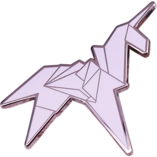 Beautiful Origami Unicorn Enamel Pin Familiar to all the Blade Runner fans out there. Replicant or human, you need this