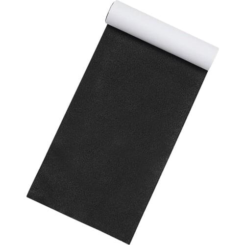 LIOOBO 80x20cm Skateboard Sandpaper Grip Tape Sheet for Wheelchair Rollerboard Pedal Stairs (Black, Random Protective Film