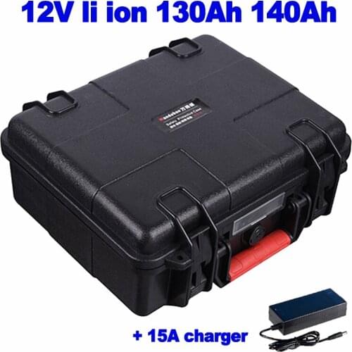 NEW IP67 proof Lithium ion li ion 12V 130Ah 140ah battery pack for Outdoor power supply Fish Finder tackle lawn mower thruster