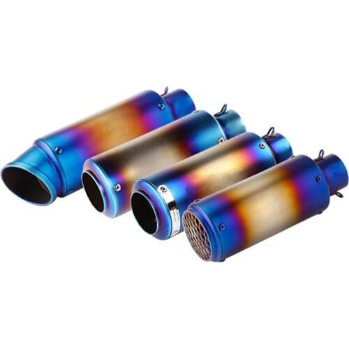 Inlet 51mm 61mm Motorcycle Exhaust Muffler Pipe Motorbike DB Killer Escape Moto Universal for ER6N Z1000 GSR600 R6 R1 R3 FZ6 etc