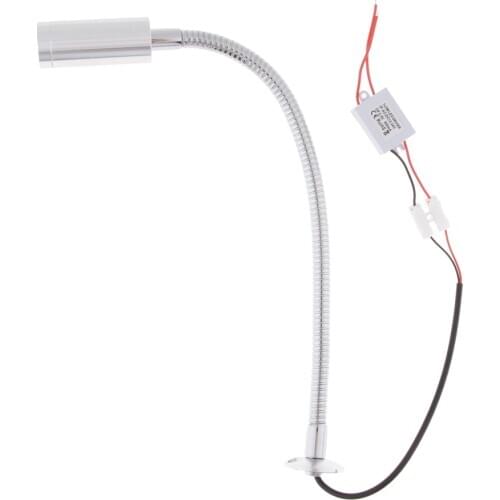 Wall Mount Reading Light LED Gooseneck Chart Lamp DC 12V 2W 150LM