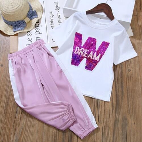 Baby Girl Clothes Summer Sets For Kids Clothes Child Girl Short Clothes T-shirt+Pants Suits Tracksuit For Girls 2 3 5 6 8 Years