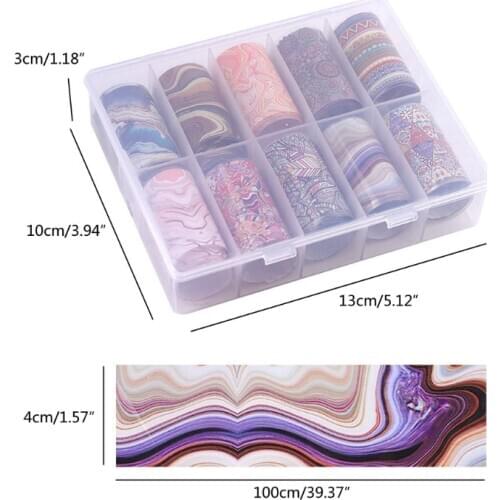 1 Set Reflective Mirror Foil Paper Marbling Fillers Epoxy Resin Jewelry Fillings