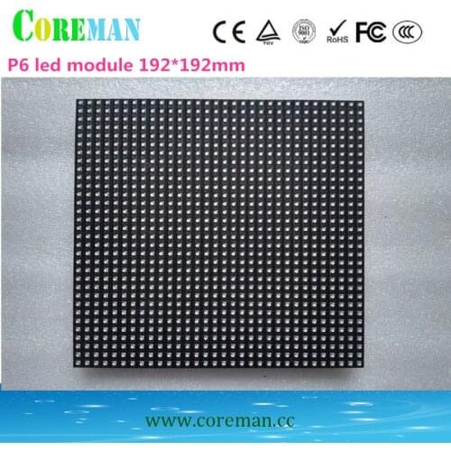 P6 high refresh led module 32*32 dots indoor led rgb led screen pitch 6 outdoor led screen module
