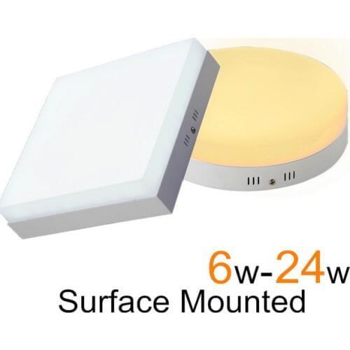 No Cut ceiling 6w 12w 18w 24w Surface mounted led downlight round panel light SMD Ultra thin ceiling Down lamp kitchen