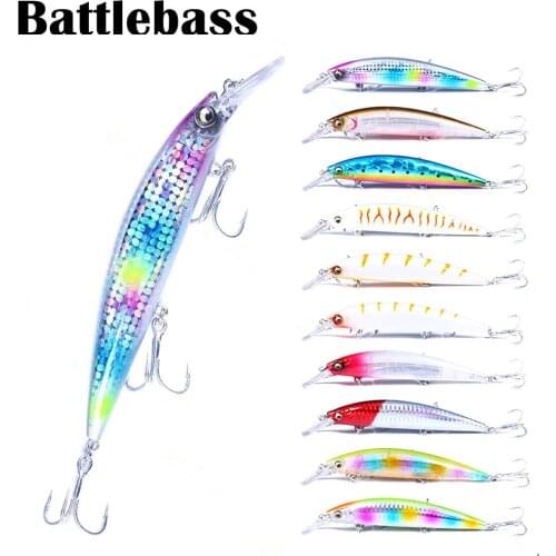 BATTLEBASS 2021 NEW BAM209 SINKING Minnow 130mm 36g Long Casting Seabass Jerkbait Saltwater Big Hard Bait Wobbler