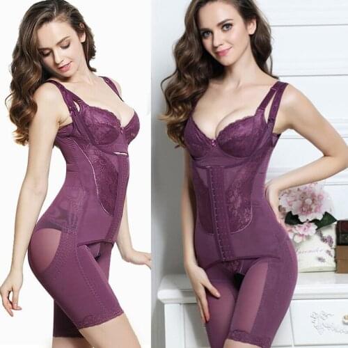 Plus Size Women Full Body Shapewear Underbust Slimming Thigh Shaper FajasTummy Control Seamless Postpartum Body Girdle 45KG-90KG