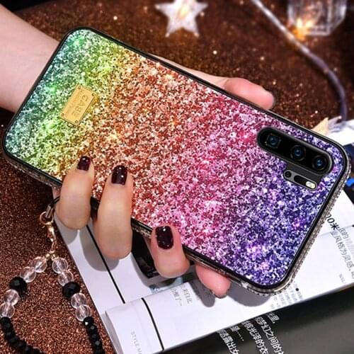 Luxury Bling Phone Case For Huawei P30 Pro P40 Pro Mate 30 Pro Silicone Diamond Protection Cover Case For Huawei Mate 30 Pro