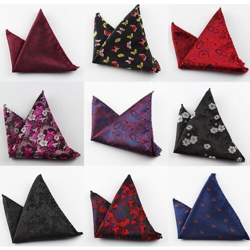 Paisley Silk Handkerchiefs Woven Animal Pattern Hanky Mens Business Casual Square Pockets Handkerchief Wedding Hankies