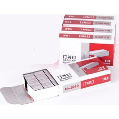 5 Box/set 1000pcs/box NO.0010 Office Staples(NO.10) for Stapler,Office Supplies