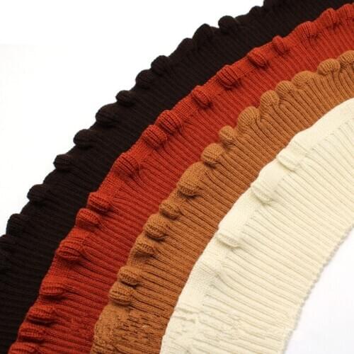 Knitted Rib Fabric Stripe Cuff Collar Neckline Hem Bottom Sweater Knit Dress DIY Childrens Clothing Rib Trim Garment Accessory
